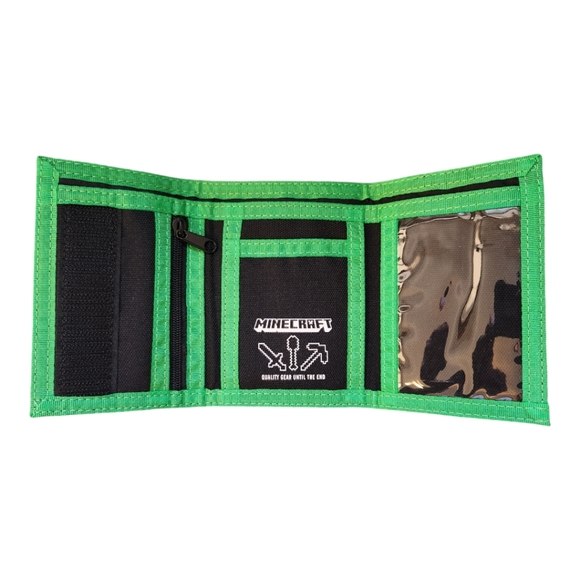 Minecraft Creeper Crowd Trifold Wallet - Picture 5 of 6